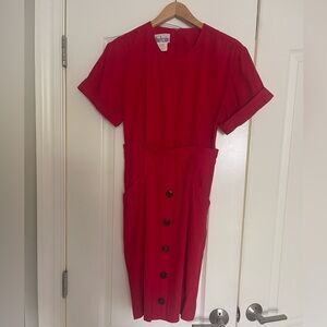 Vintage Red Sheath with Pockets